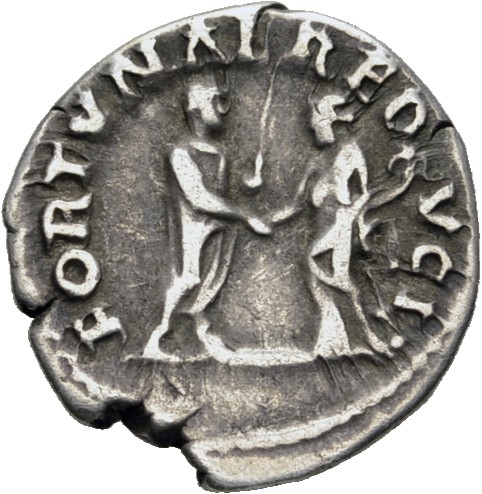 RIC II, Part 3 (second edition) Hadrian 2001 Hadrian reverse, Hadrian standing right, holding scroll and clasping hands wi...