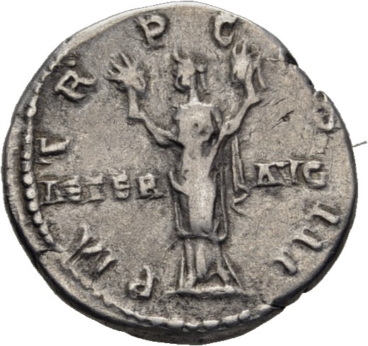 RIC II, Part 3 (second edition) Hadrian 202 Hadrian reverse, Aeternitas standing facing, head left, holding busts of the S...