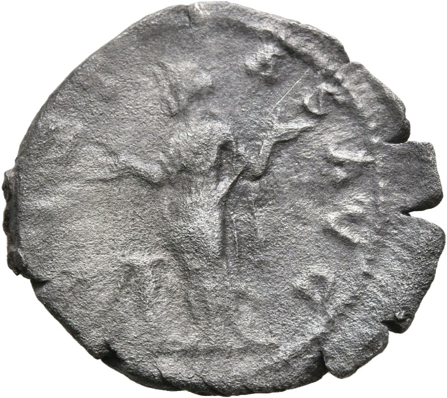 RIC II, Part 3 (second edition) Hadrian 2022 Hadrian reverse, Pietas standing left, raising both hands in prayer; beside h...