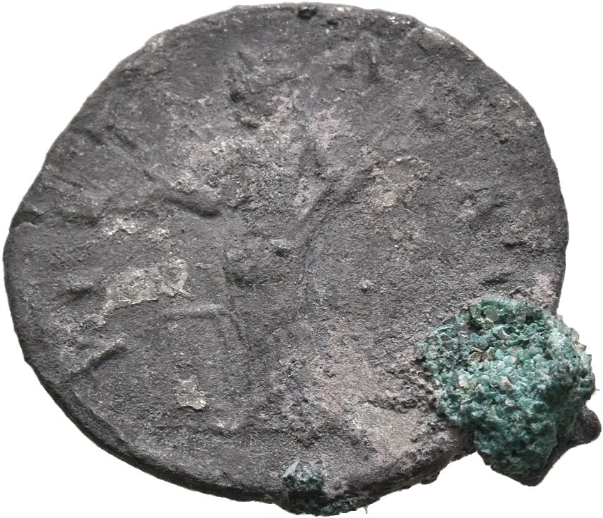 RIC II, Part 3 (second edition) Hadrian 2022 Hadrian reverse, Pietas standing left, raising both hands in prayer; beside h...