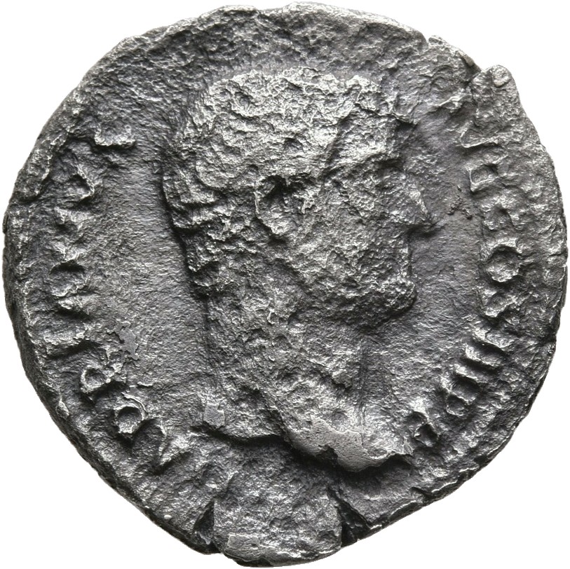 RIC II, Part 3 (second edition) Hadrian 2039 Hadrian obverse, Head of Hadrian, right