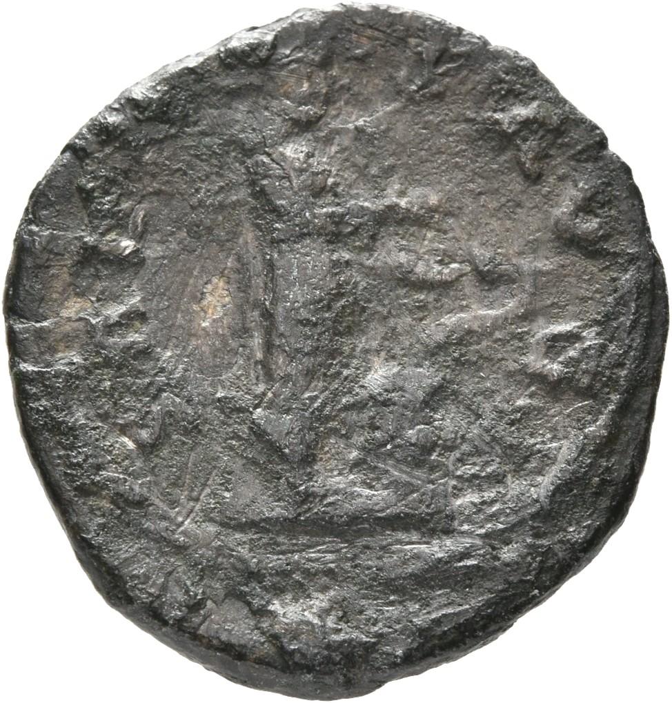 RIC II, Part 3 (second edition) Hadrian 2047-2049 Hadrian reverse, Salus standing right, holding patera; to right, altar w...