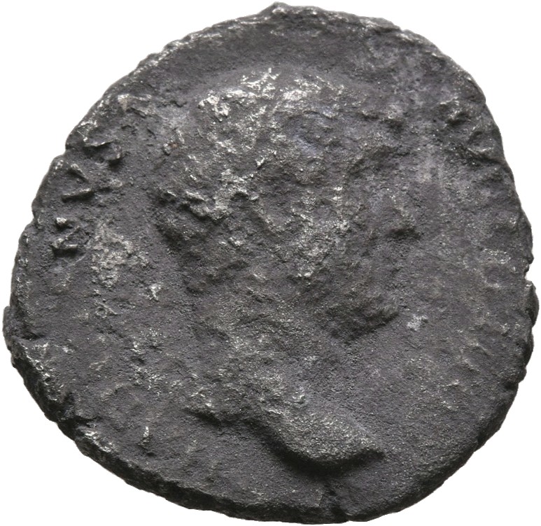 Hadrian obverse — Head of Hadrian, right