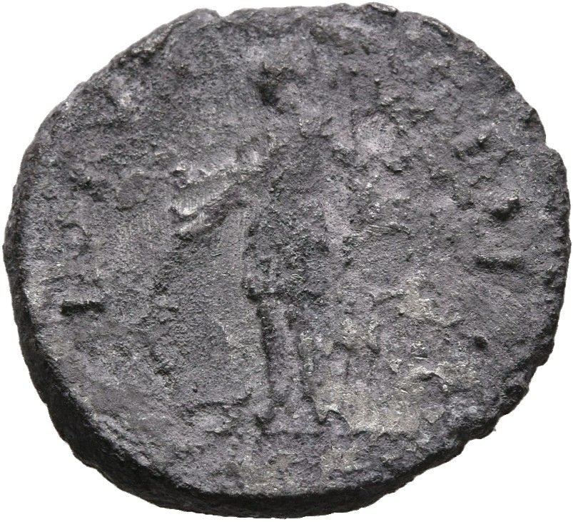 RIC II, Part 3 (second edition) Hadrian 2053 Hadrian reverse, Tellus standing left, holding plough and usually hoe or rake...