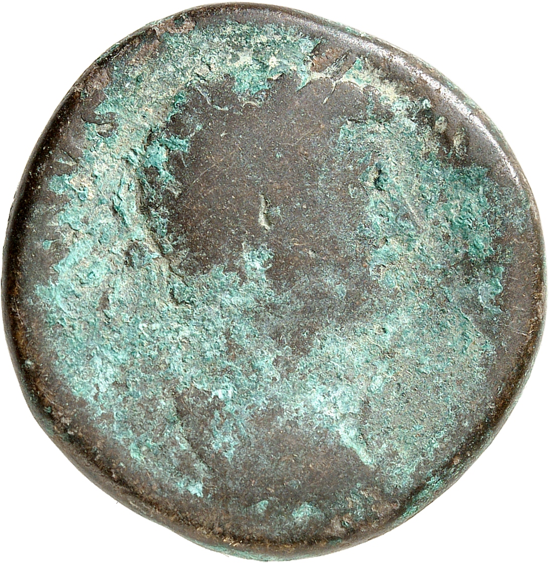RIC II, Part 3 (second edition) Hadrian 2118 Hadrian obverse, Bust of Hadrian, laureate, draped, right, viewed from rear o...