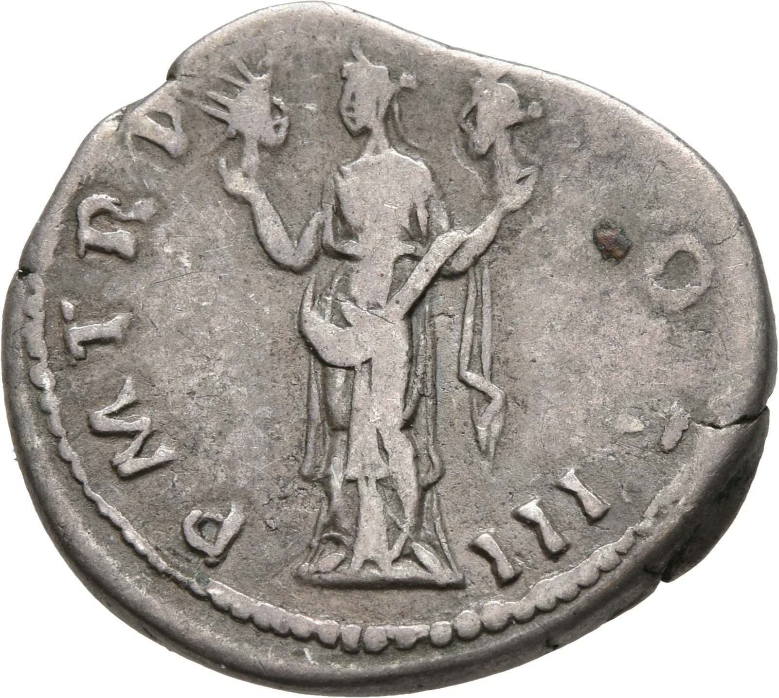 RIC II, Part 3 (second edition) Hadrian 215 Hadrian reverse, Aeternitas standing facing, head usually left, holding busts ...