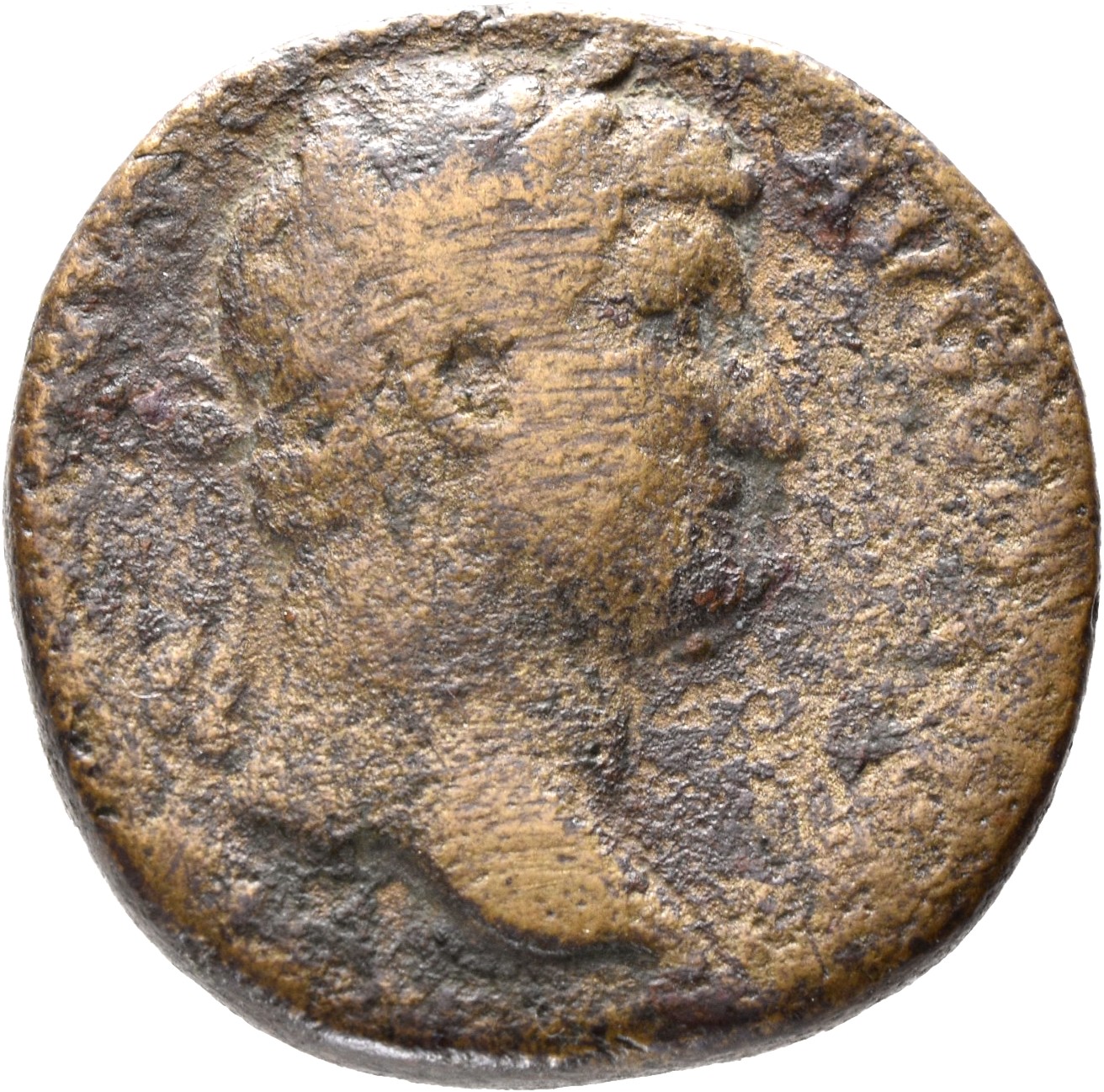 RIC II, Part 3 (second edition) Hadrian 2157 Hadrian obverse, Head of Hadrian, laureate, right