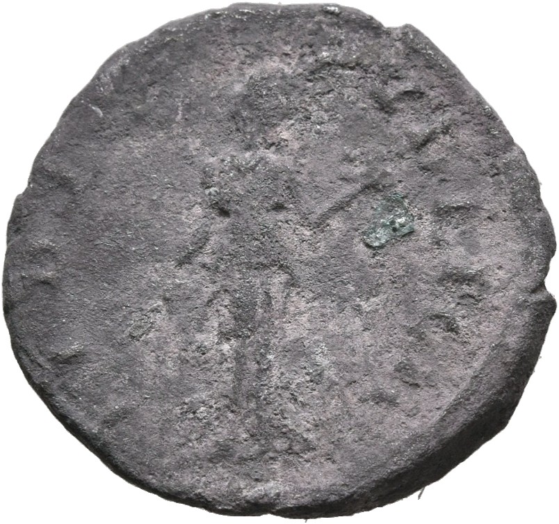 RIC II, Part 3 (second edition) Hadrian 2199 Hadrian reverse, Fides standing right, holding corn ears and dish of fruits