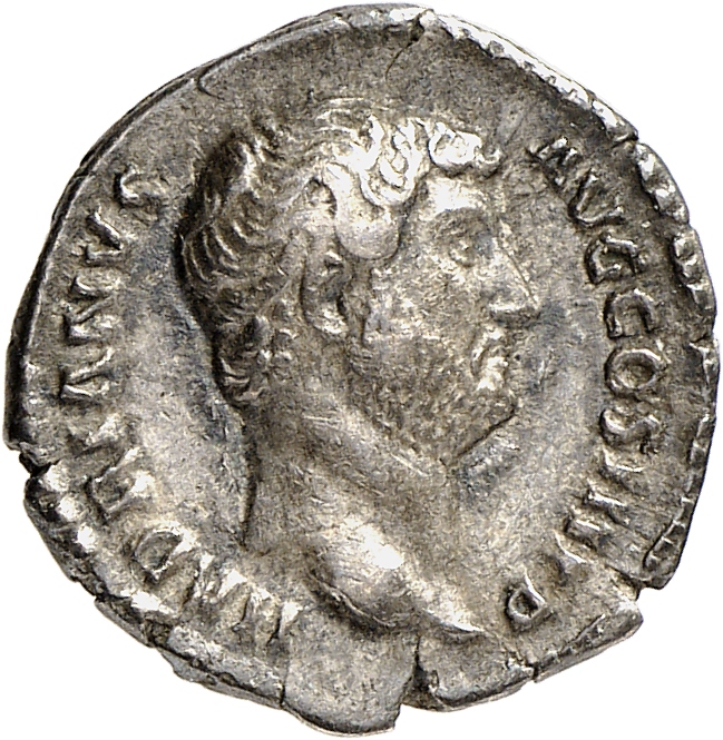 RIC II, Part 3 (second edition) Hadrian 2200 Hadrian obverse, Head of Hadrian, right