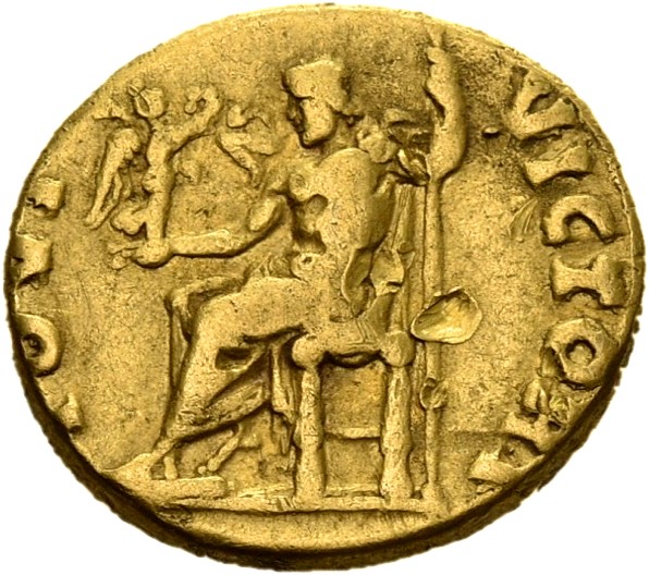 RIC II, Part 3 (second edition) Hadrian 2208 Hadrian reverse, Jupiter seated left, holding Victory and sceptre