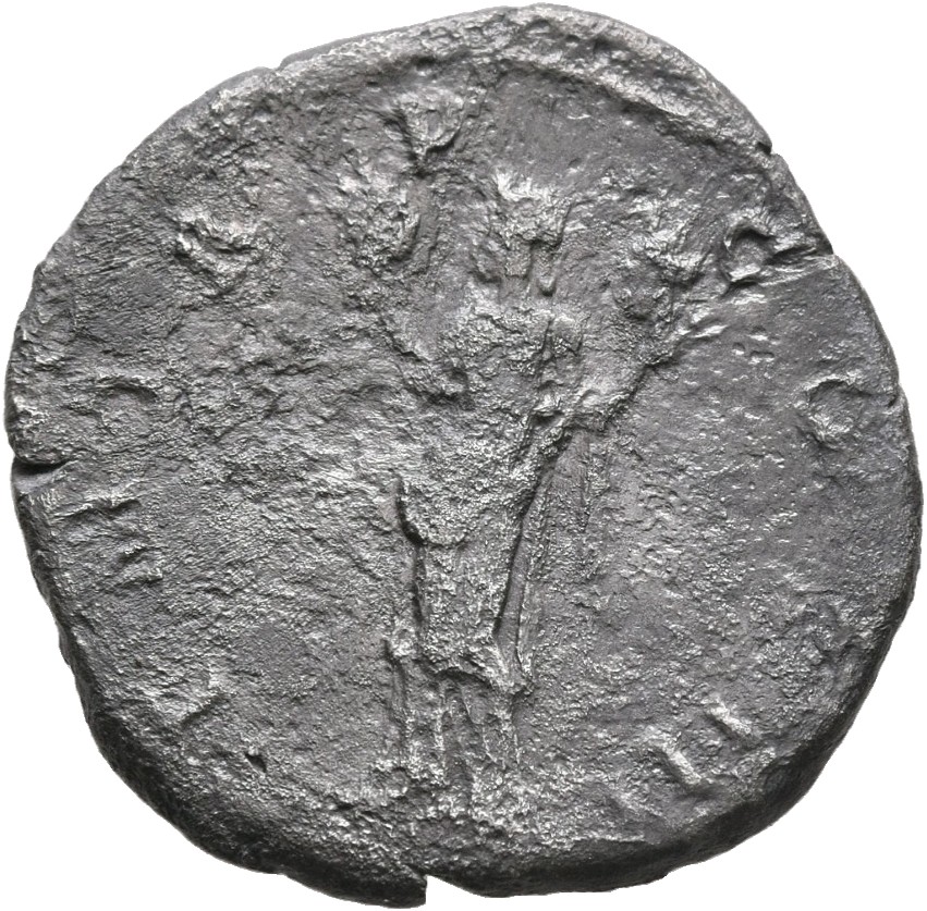 RIC II, Part 3 (second edition) Hadrian 221 Hadrian reverse, Felicitas, standing left, holding caduceus and cornucopia
