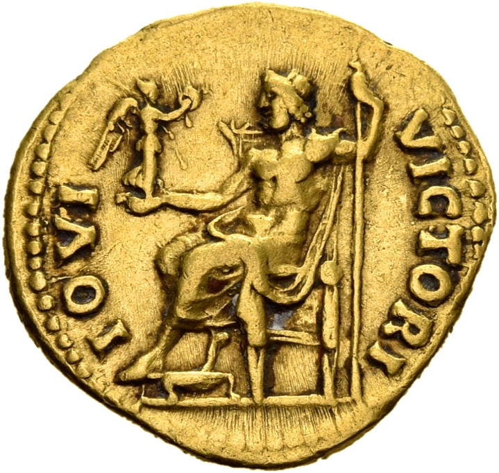 RIC II, Part 3 (second edition) Hadrian 2210 Hadrian reverse, Jupiter seated left, holding Victory and sceptre