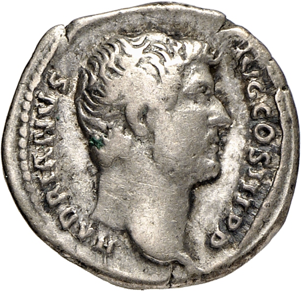 RIC II, Part 3 (second edition) Hadrian 2240 Hadrian obverse, Head of Hadrian, right