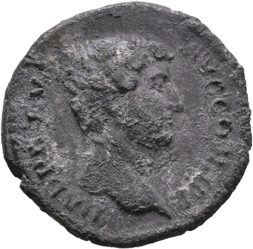 RIC II, Part 3 (second edition) Hadrian 2243 Hadrian obverse, Head of Hadrian, right