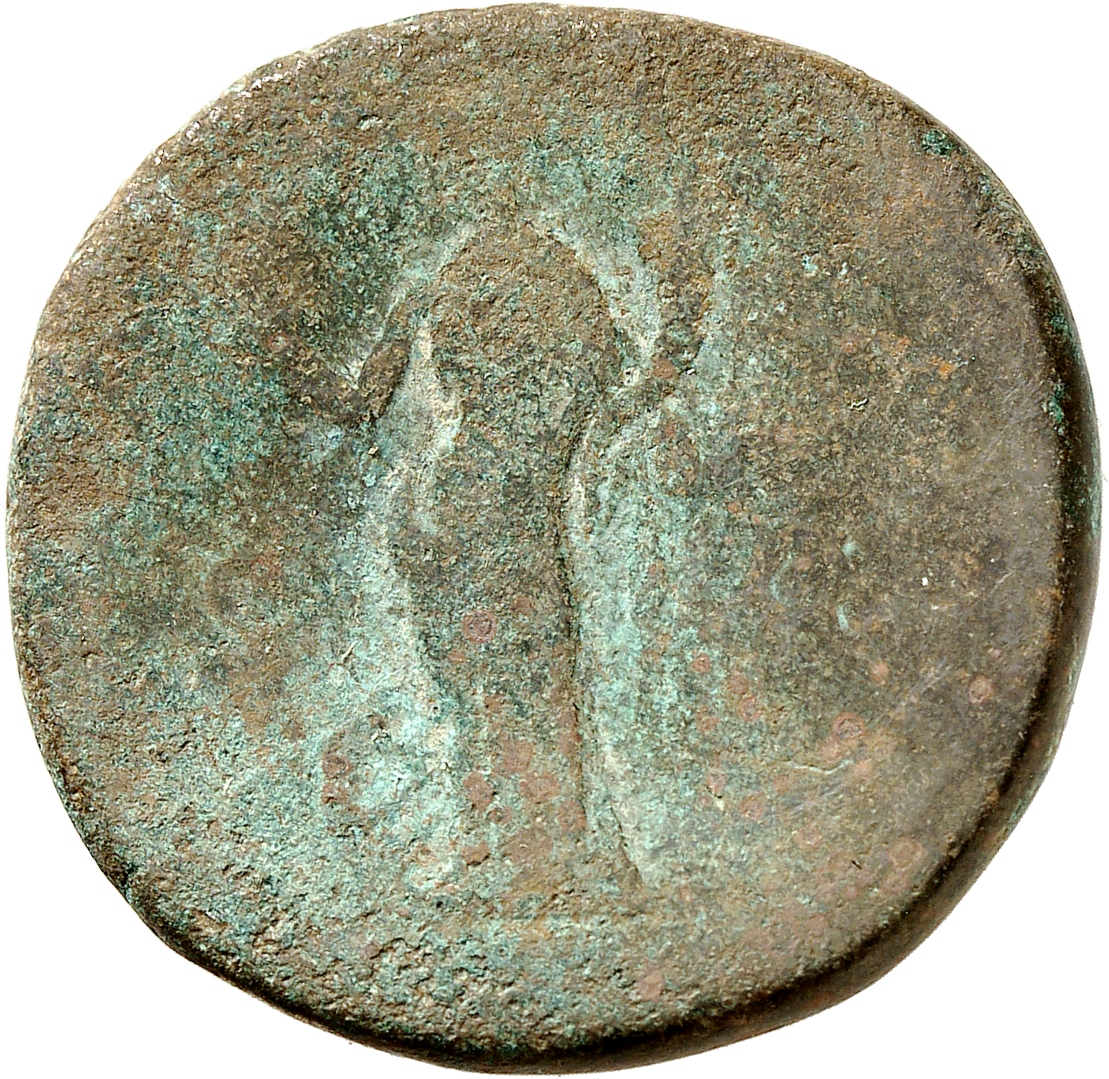RIC II, Part 3 (second edition) Hadrian 2250 Hadrian reverse, Felicitas standing left, holding caduceus and cornucopia; by...