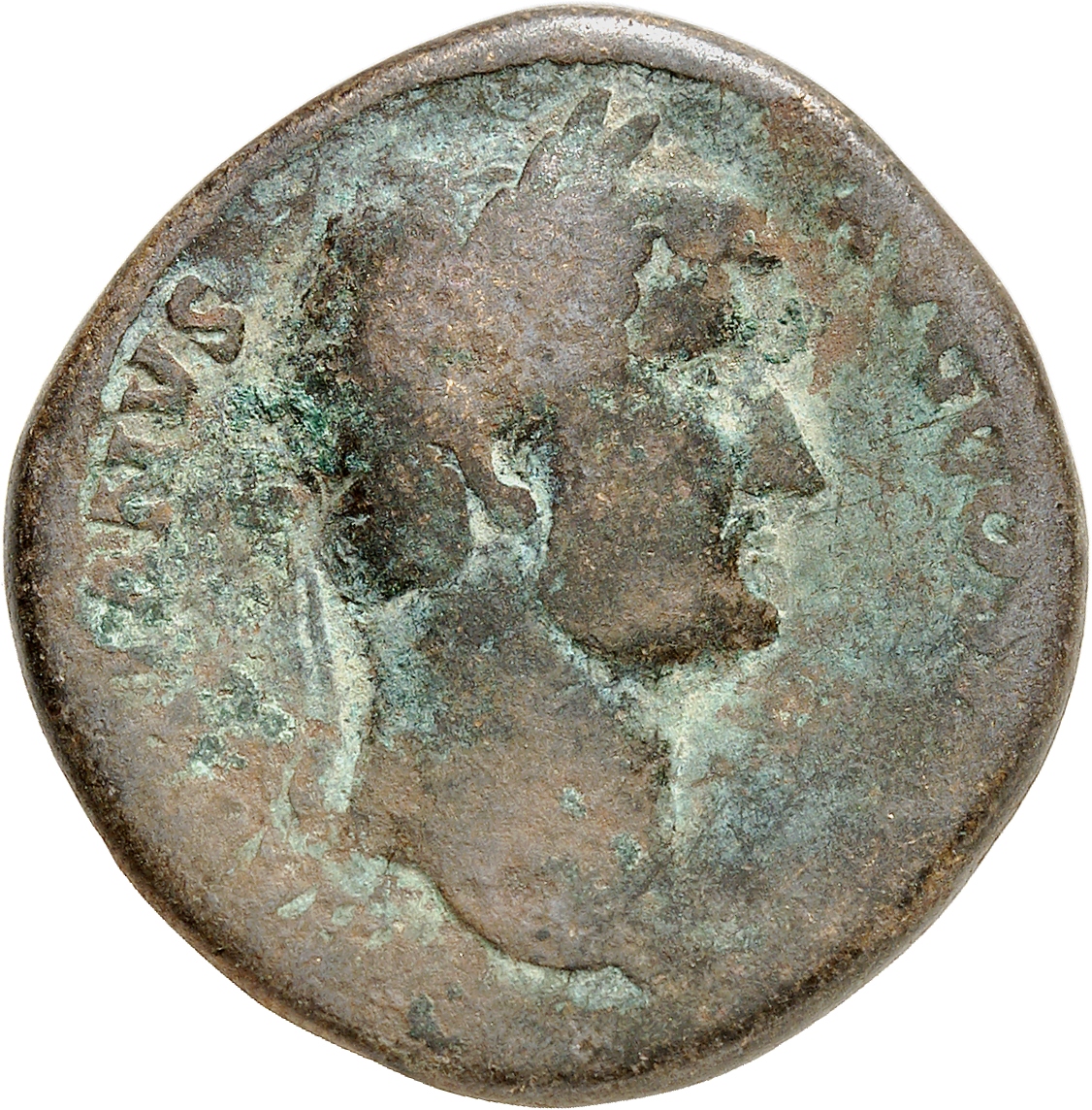 RIC II, Part 3 (second edition) Hadrian 2255 Hadrian obverse, Head of Hadrian, laureate, right