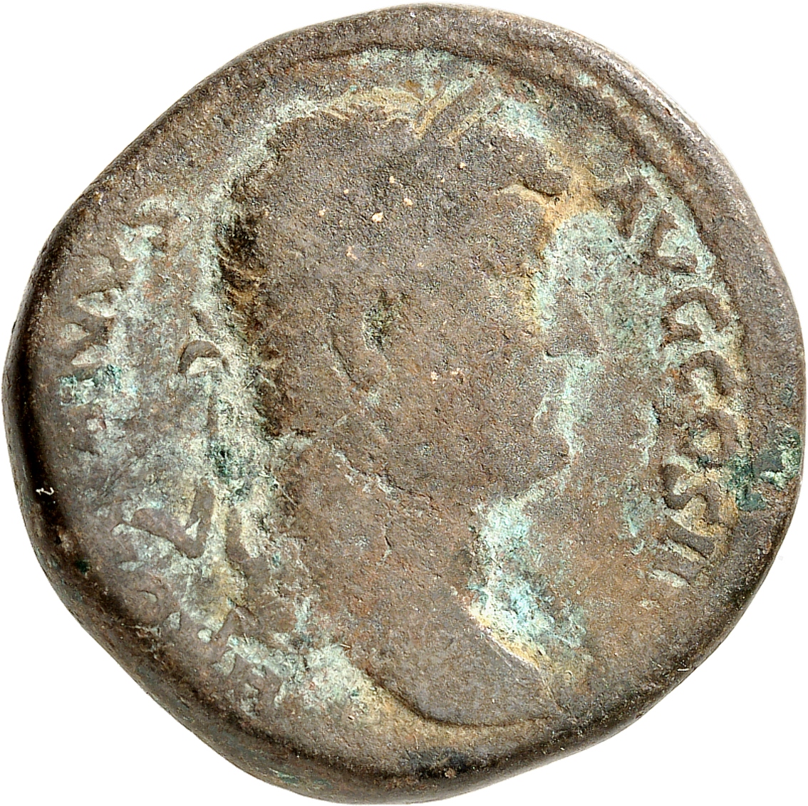 RIC II, Part 3 (second edition) Hadrian 2262 Hadrian obverse, Head of Hadrian, laureate, right