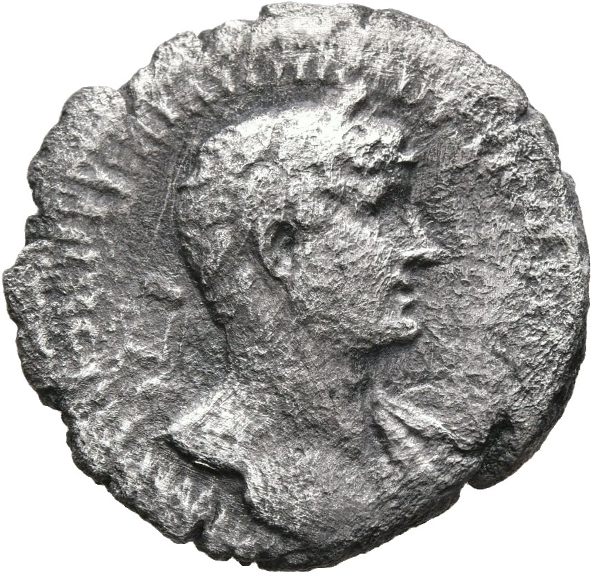 RIC II, Part 3 (second edition) Hadrian 231 Hadrian obverse, Bust of Hadrian, laureate, bare chest, traces of drapery on f...