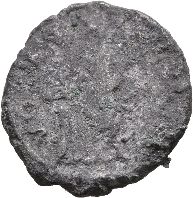 RIC II, Part 3 (second edition) Hadrian 2325 Hadrian reverse, Hadrian standing left, holding patera over altar to left