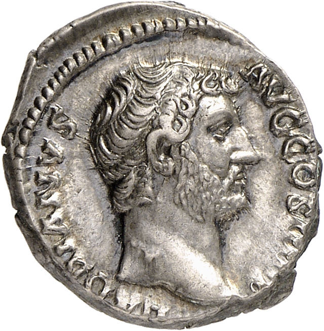 RIC II, Part 3 (second edition) Hadrian 2326 Hadrian obverse, Head of Hadrian, right