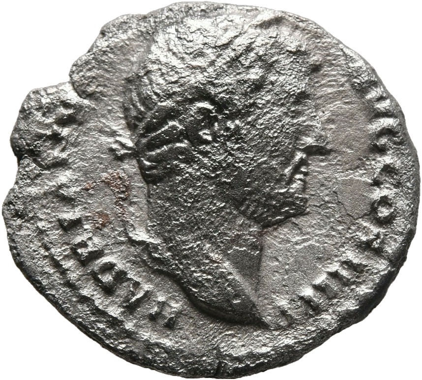 RIC II, Part 3 (second edition) Hadrian 2334 Hadrian obverse, Head of Hadrian, laureate, right