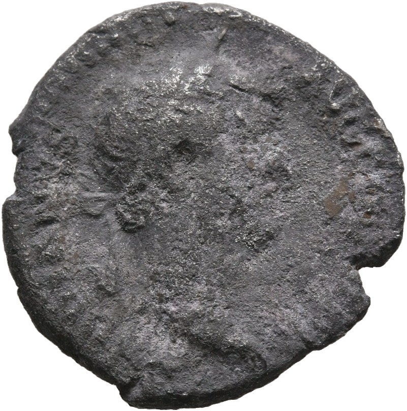 Hadrian obverse — Head of Hadrian, laureate, right
