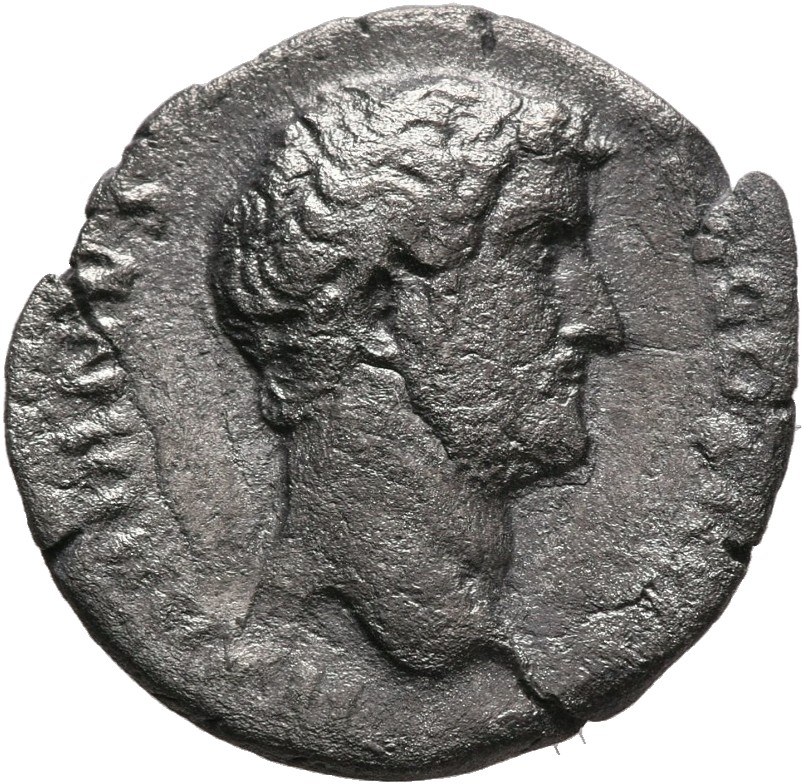 RIC II, Part 3 (second edition) Hadrian 2335 Hadrian obverse, Head of Hadrian, right