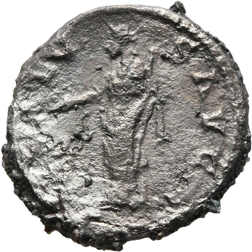 RIC II, Part 3 (second edition) Hadrian 2343 Hadrian reverse, Salus standing left, holding patera and sceptre; to left, al...