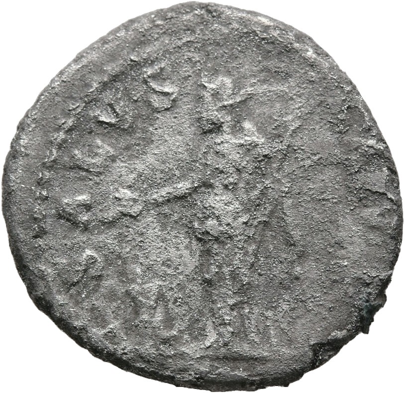 RIC II, Part 3 (second edition) Hadrian 2344 Hadrian reverse, Salus standing left, holding patera and sceptre; to left, altar
