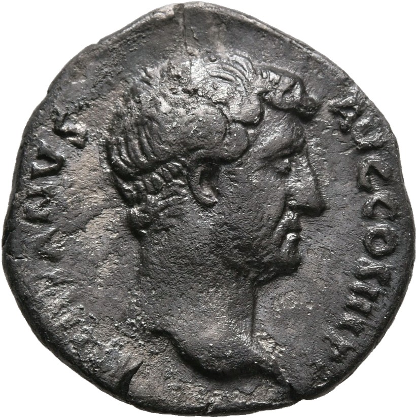 RIC II, Part 3 (second edition) Hadrian 2360 Hadrian obverse, Head of Hadrian, right