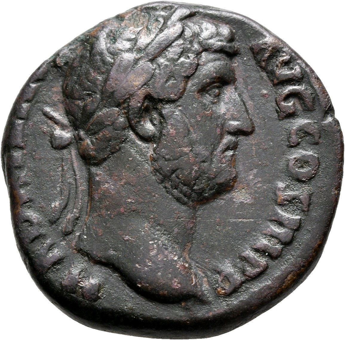 RIC II, Part 3 (second edition) Hadrian 2373 Hadrian obverse, Head of Hadrian, laureate, right