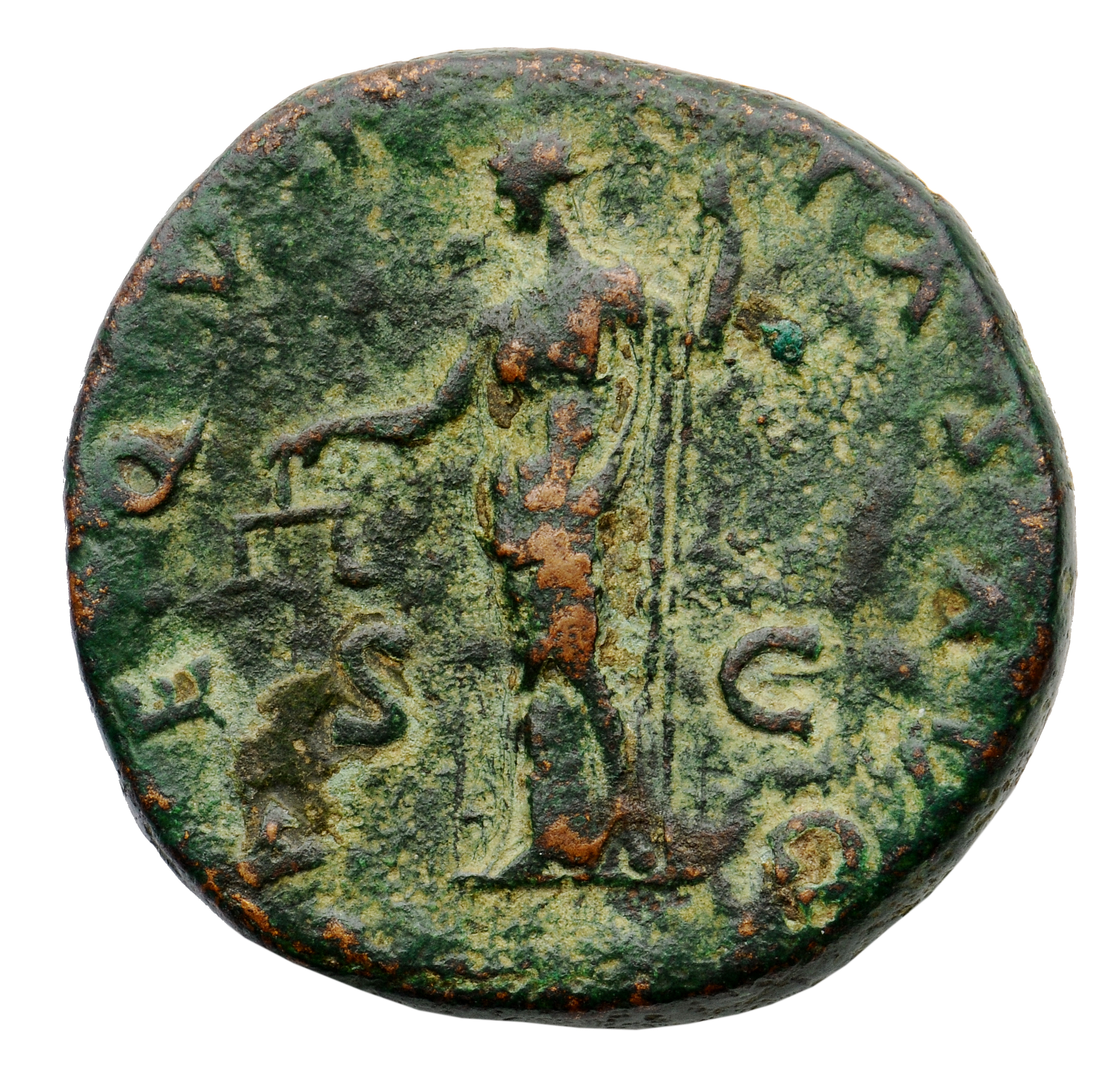 RIC II, Part 3 (second edition) Hadrian 2374 Hadrian reverse, Aequitas standing left, holding scales and sceptre