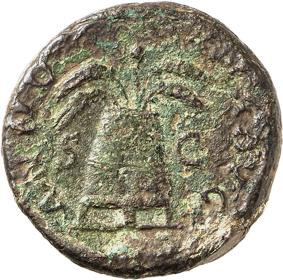 RIC II, Part 3 (second edition) Hadrian 2378 Hadrian reverse, Modius with corn ears and poppies