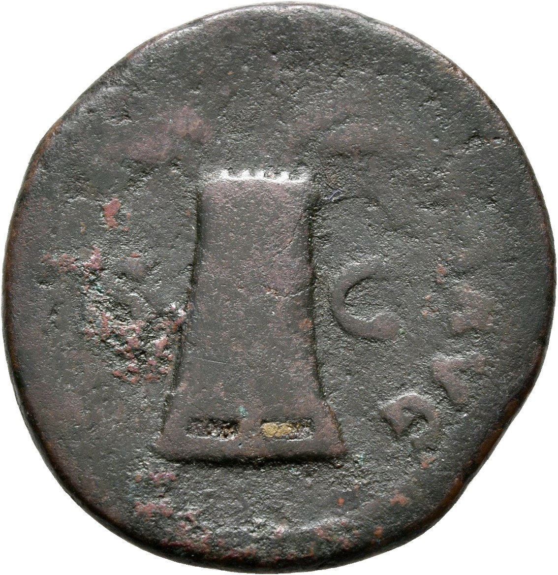 RIC II, Part 3 (second edition) Hadrian 2379 Hadrian reverse, Modius with corn ears and poppies