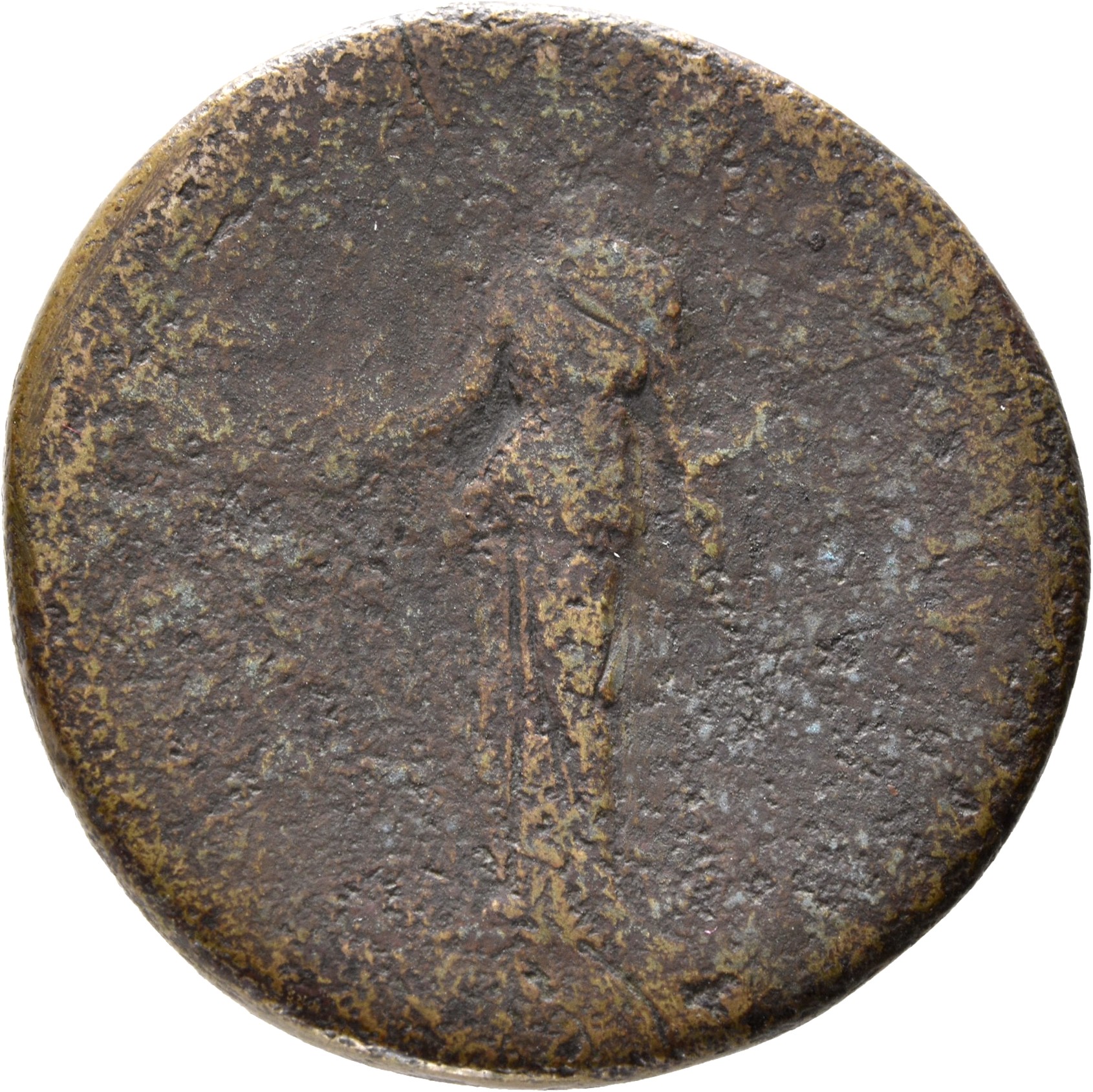 RIC II, Part 3 (second edition) Hadrian 2398 Hadrian reverse, Diana standing left, holding arrow and bow