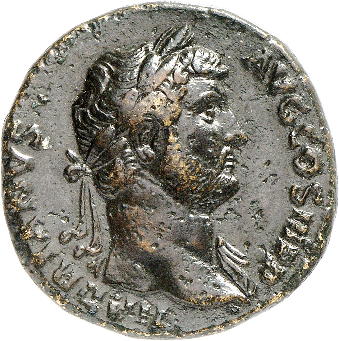 RIC II, Part 3 (second edition) Hadrian 2410 Hadrian obverse, Head of Hadrian, laureate, right