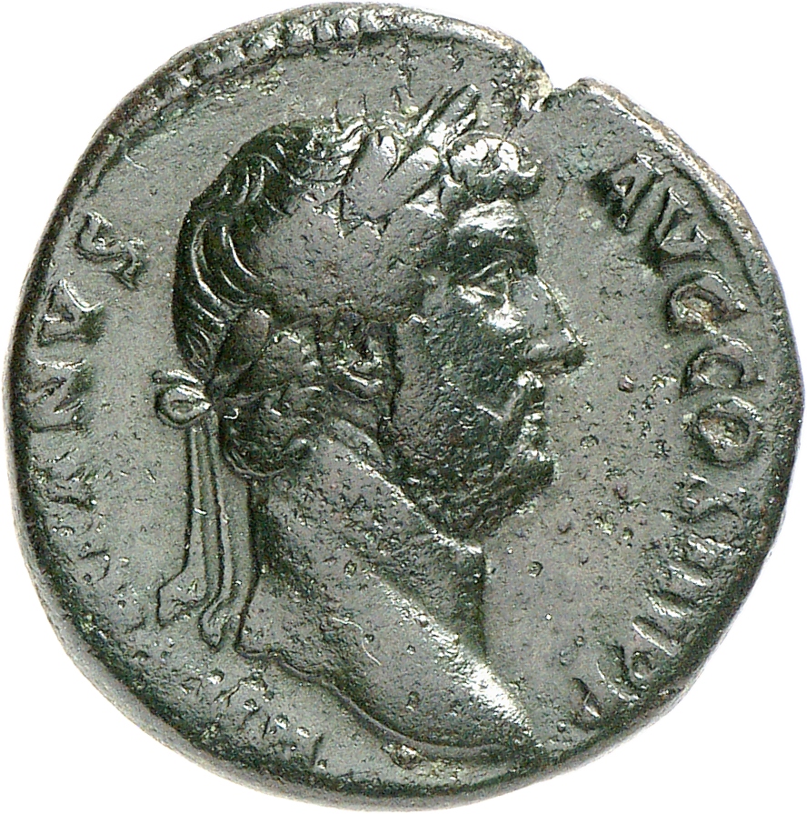 RIC II, Part 3 (second edition) Hadrian 2414 Hadrian obverse, Head of Hadrian, laureate, right