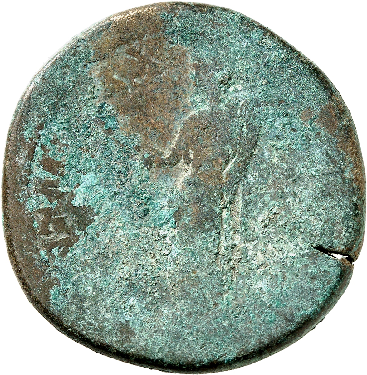 RIC II, Part 3 (second edition) Hadrian 243-247 Hadrian reverse, Felicitas, standing left, holding caduceus and cornucopia