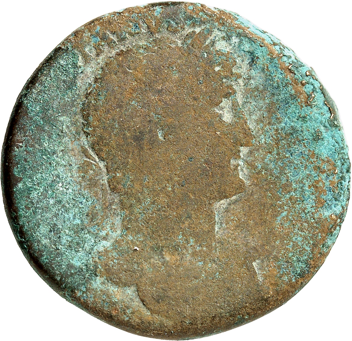 RIC II, Part 3 (second edition) Hadrian 245 Hadrian obverse, Bust of Hadrian, laureate, cuirassed, right, viewed from front