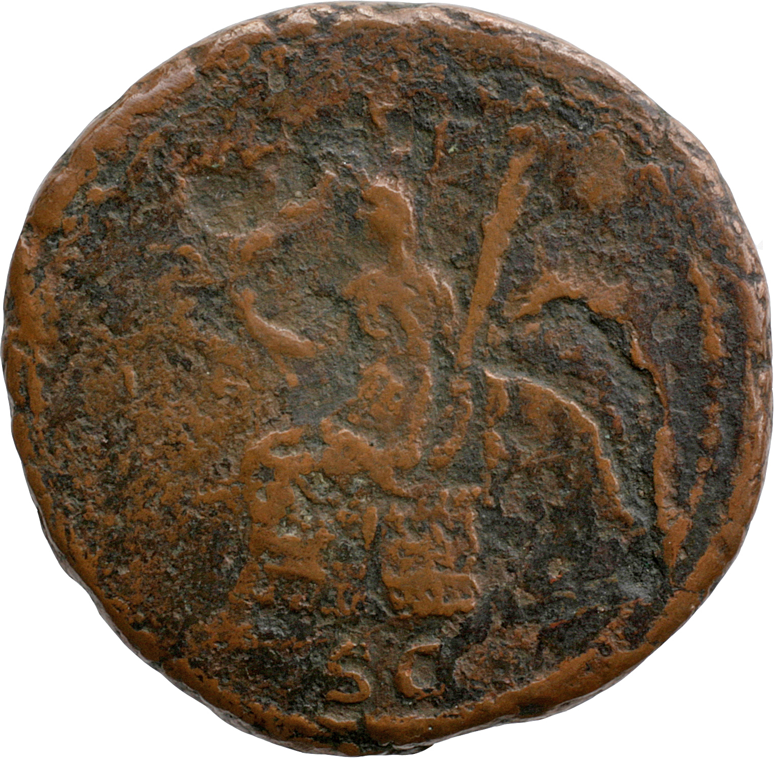 RIC II, Part 3 (second edition) Hadrian 2475 Hadrian reverse, Ceres seated left on basket, holding corn ears and torch