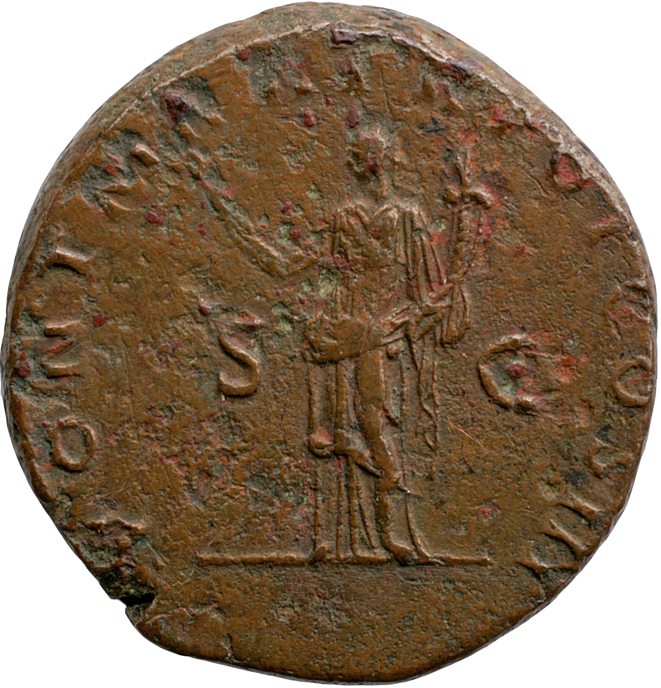 RIC II, Part 3 (second edition) Hadrian 248 Hadrian reverse, Felicitas, standing left, holding caduceus and cornucopia