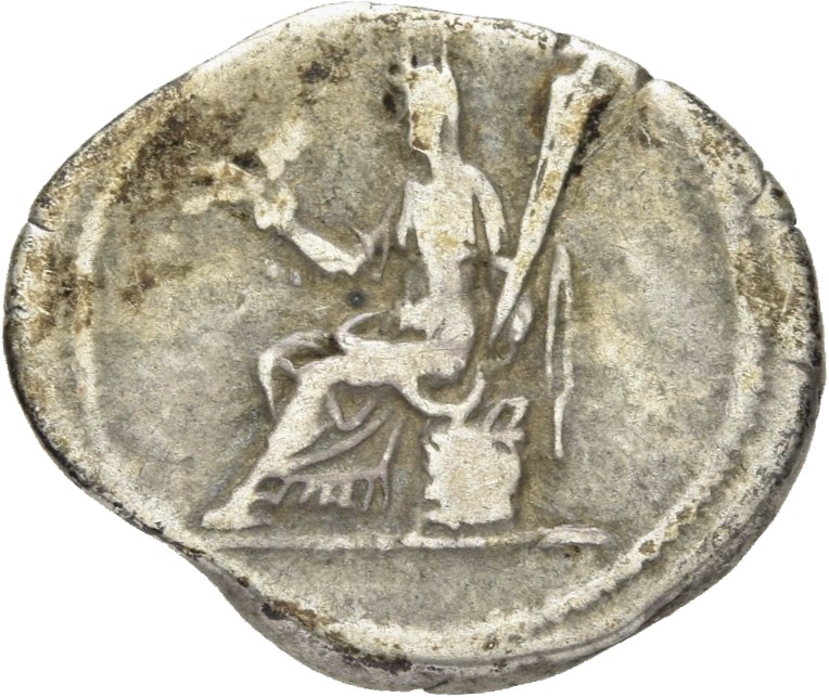 RIC II, Part 3 (second edition) Hadrian 2482 Hadrian reverse, Ceres seated left on basket, holding corn ears and torch