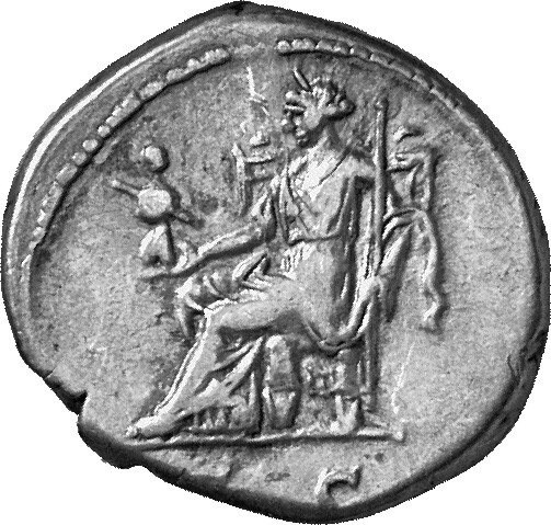 RIC II, Part 3 (second edition) Hadrian 2486 Hadrian reverse, Vesta seated left, holding palladium and sceptre
