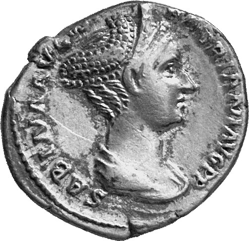 RIC II, Part 3 (second edition) Hadrian 2486 Hadrian obverse, Bust of Sabina, wearing double stephane with hair braided an...