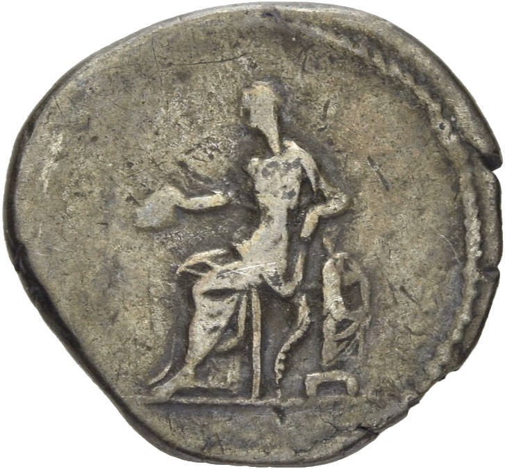 RIC II, Part 3 (second edition) Hadrian 2489 Hadrian reverse, Concordia seated left, holding patera and resting arm on Spe...