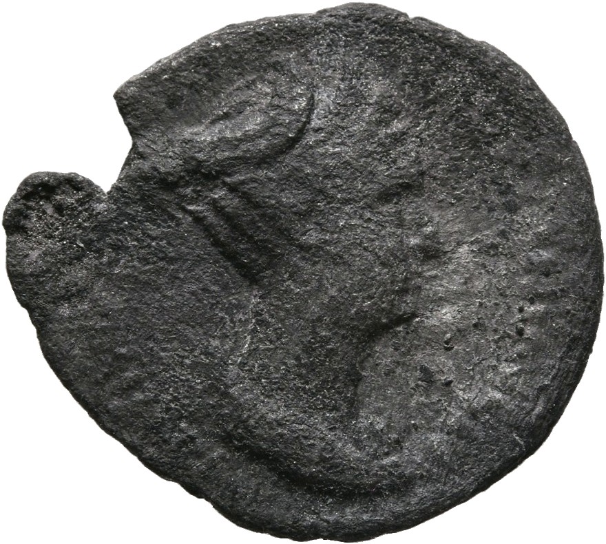 RIC II, Part 3 (second edition) Hadrian 2492 Hadrian obverse, Bust of Sabina, wearing double stephane with hair braided an...