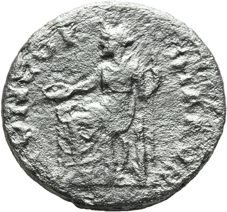 RIC II, Part 3 (second edition) Hadrian 2504 Hadrian reverse, Concordia seated left, holding patera and sceptre; below sea...