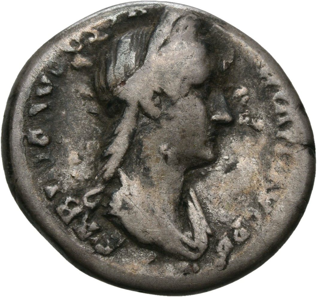 RIC II, Part 3 (second edition) Hadrian 2504 Hadrian obverse, Bust of Sabina, diademed, wearing stephane with hair in queu...
