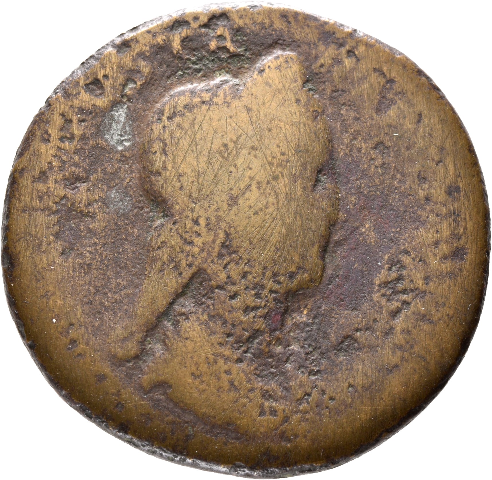 RIC II, Part 3 (second edition) Hadrian 2525 Hadrian obverse, Bust of Sabina, diademed, wearing stephane with hair in queu...