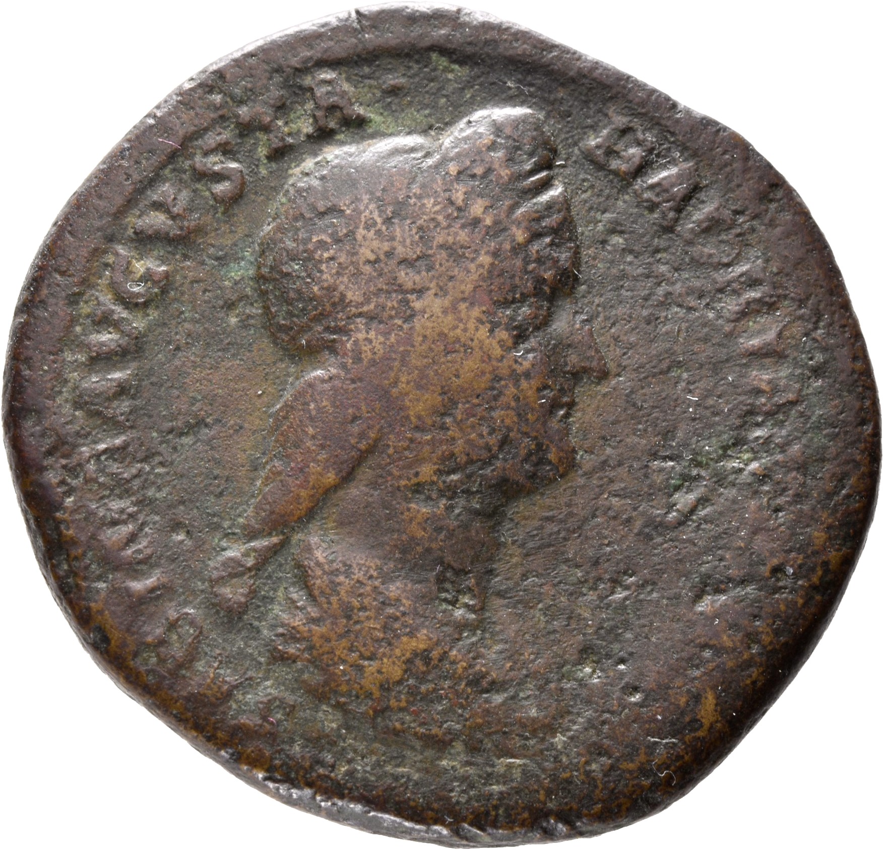 RIC II, Part 3 (second edition) Hadrian 2531 Hadrian obverse, Bust of Sabina, diademed, wearing stephane with hair in queu...